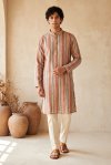 Outluk Wedding Vol 60 Silk Mens Kurta With Pajama 